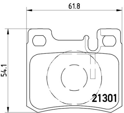 Jeu de 4 plaquettes de frein BREMBO P 50 012