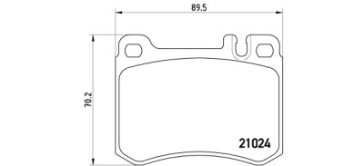 Jeu de 4 plaquettes de frein BREMBO P 50 014