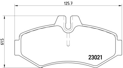 Jeu de 4 plaquettes de frein BREMBO P 50 020