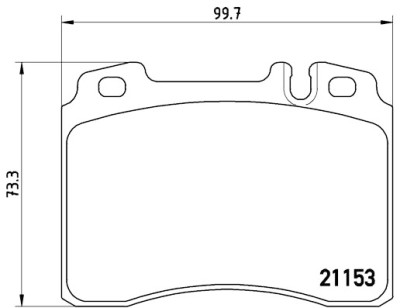 Jeu de 4 plaquettes de frein BREMBO P 50 022