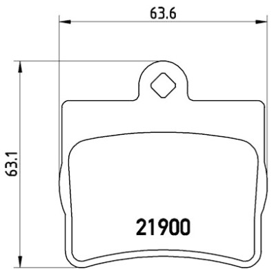 Jeu de 4 plaquettes de frein BREMBO P 50 024