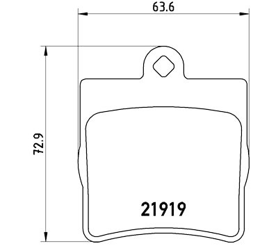 Jeu de 4 plaquettes de frein BREMBO P 50 025