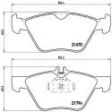 Jeu de 4 plaquettes de frein BREMBO P 50 026