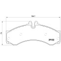 Jeu de 4 plaquettes de frein BREMBO P 50 028
