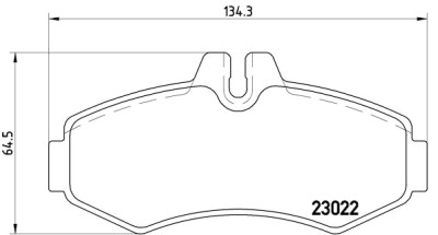 Jeu de 4 plaquettes de frein BREMBO P 50 031