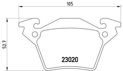 Jeu de 4 plaquettes de frein BREMBO P 50 032