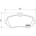 Jeu de 4 plaquettes de frein BREMBO P 50 035