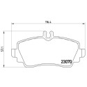 Jeu de 4 plaquettes de frein BREMBO P 50 036