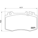Jeu de 4 plaquettes de frein BREMBO P 50 041