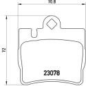 Jeu de 4 plaquettes de frein BREMBO P 50 042