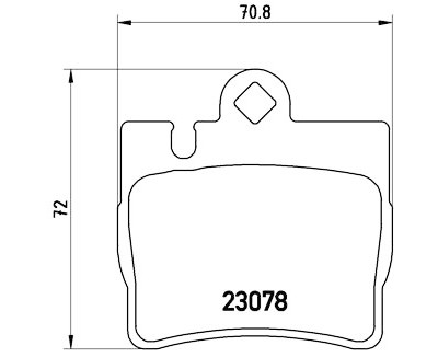 Jeu de 4 plaquettes de frein BREMBO P 50 042