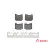 Jeu de 4 plaquettes de frein BREMBO P 50 043