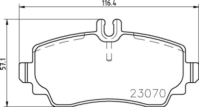 Jeu de 4 plaquettes de frein BREMBO P 50 047