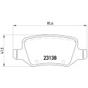Jeu de 4 plaquettes de frein BREMBO P 50 058