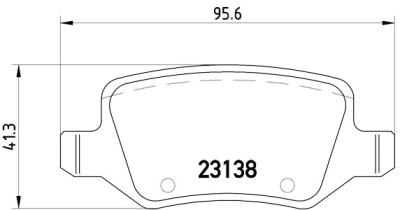 Jeu de 4 plaquettes de frein BREMBO P 50 058