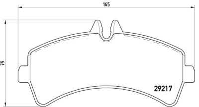 Jeu de 4 plaquettes de frein BREMBO P 50 060