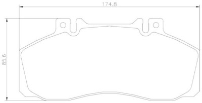 Jeu de 4 plaquettes de frein BREMBO P 50 065
