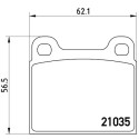 Jeu de 4 plaquettes de frein BREMBO P 50 066