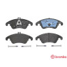 Jeu de 4 plaquettes de frein avec côté installation BREMBO P 50 069