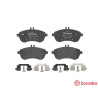 Jeu de 4 plaquettes de frein avec côté installation BREMBO P 50 070