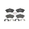 Jeu de 4 plaquettes de frein
