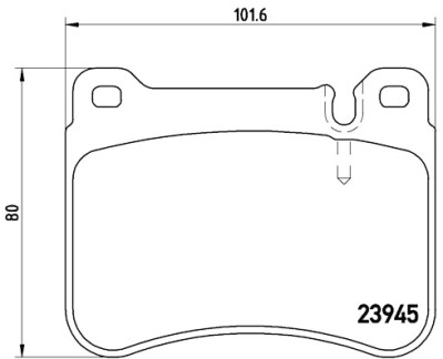 Jeu de 4 plaquettes de frein BREMBO P 50 073