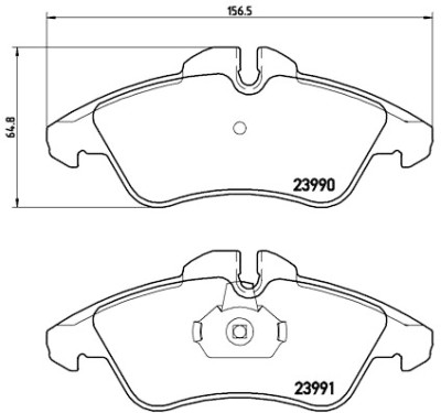Jeu de 4 plaquettes de frein BREMBO P 50 080