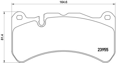 Jeu de 4 plaquettes de frein BREMBO P 50 092