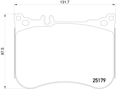 Jeu de 4 plaquettes de frein BREMBO P 50 095