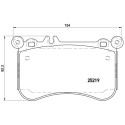 Jeu de 4 plaquettes de frein BREMBO P 50 097