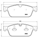 Jeu de 4 plaquettes de frein BREMBO P 50 102