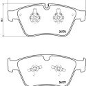 Jeu de 4 plaquettes de frein BREMBO P 50 105