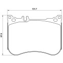 Jeu de 4 plaquettes de frein BREMBO P 50 114
