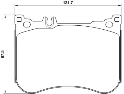 Jeu de 4 plaquettes de frein BREMBO P 50 114