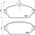 Jeu de 4 plaquettes de frein BREMBO P 50 118