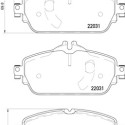Jeu de 4 plaquettes de frein avec côté installation BREMBO P 50 119