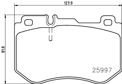 Jeu de 4 plaquettes de frein BREMBO P 50 123