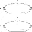 Jeu de 4 plaquettes de frein BREMBO P 50 124