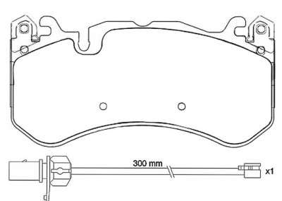 Jeu de 4 plaquettes de frein BREMBO P 50 127