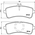 Jeu de 4 plaquettes de frein BREMBO P 50 130