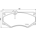 Jeu de 4 plaquettes de frein BREMBO P 50 134