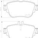 Jeu de 4 plaquettes de frein BREMBO P 50 136