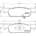 Jeu de 4 plaquettes de frein BREMBO P 50 137