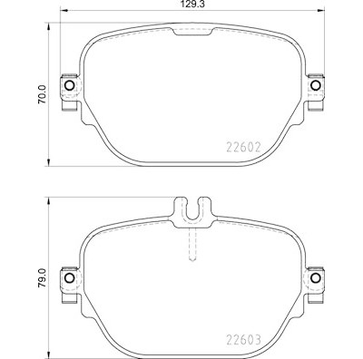 Jeu de 4 plaquettes de frein BREMBO P 50 138