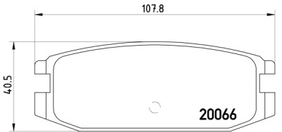 Jeu de 4 plaquettes de frein BREMBO P 54 011