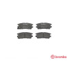 Jeu de 4 plaquettes de frein BREMBO P 54 018