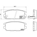 Jeu de 4 plaquettes de frein BREMBO P 54 025