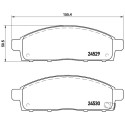 Jeu de 4 plaquettes de frein BREMBO P 54 038