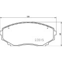 Jeu de 4 plaquettes de frein BREMBO P 54 059