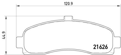 Jeu de 4 plaquettes de frein BREMBO P 56 031